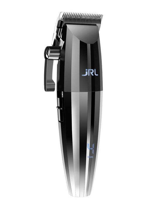 A black JRL FreshFade 2020C clipper with a lever-locking feature and a visible cool blade.